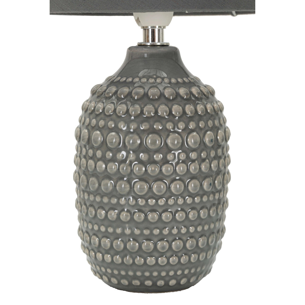 Bethel, Lampada da Tavolo Necessaria 1 Lampadina, Grigio