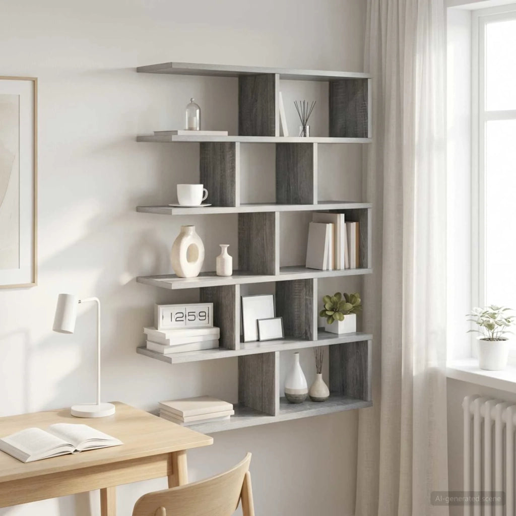 Scaffale da parete Sonoma grigio 70 x 20 x 100 cm 8012153