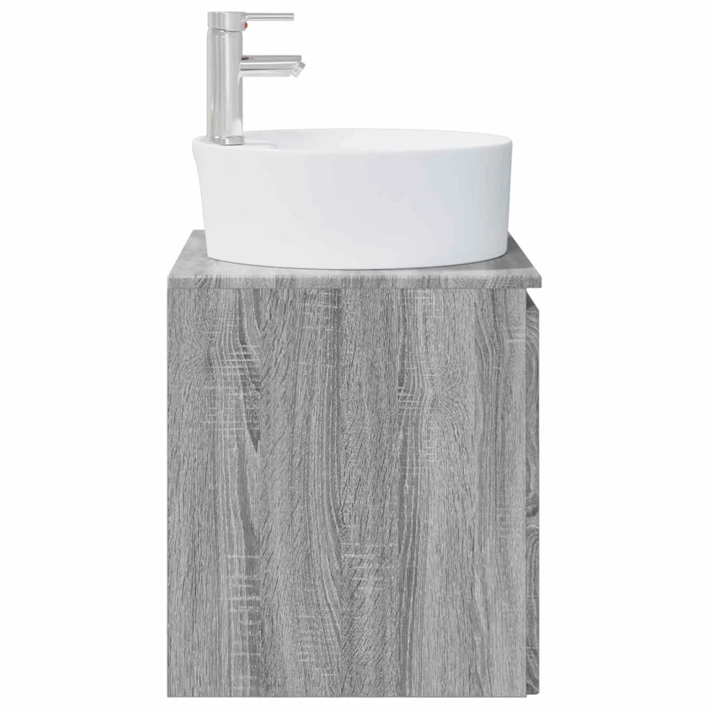 Mobile Lavabo da Parete Sonoma grigio 49,5 x 44,5 x 65 cm 890438