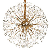 Lampadario in ottone, metallo e cristalli di vetro ⌀ 60 cm Lampada a sospensione stile glamour