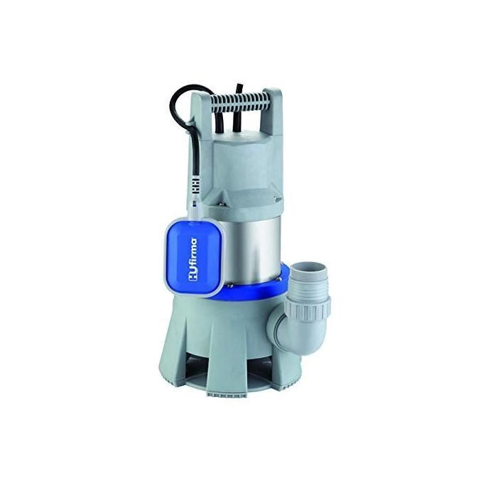 HU-Firma 7577030 Elettropompa Sommersa Acque Sporche 1300 W Portata 25000 l-h Prevalenza 11 m Particelle 40 mm Attacco 1''1-2 F Cavo 10 m