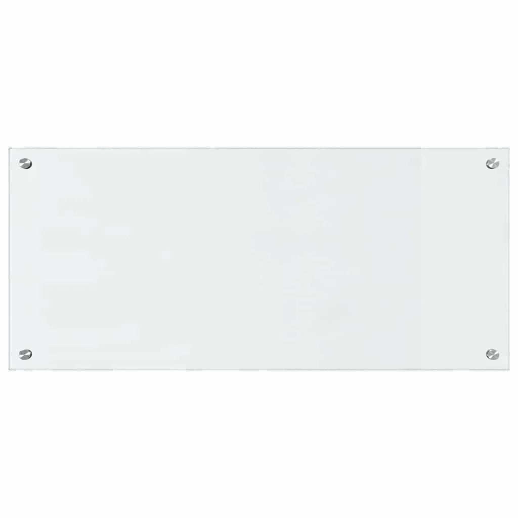 Set di 2 paraschizzi moderni per cucina 90 x 40 cm resistenti al calore pratici in vetro temperato trasparente 02_0056300
