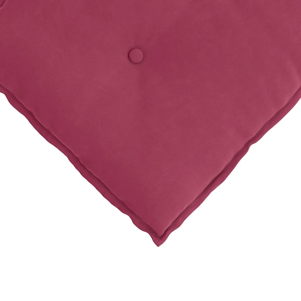 Cuscino per Schiena | Cuscino dorsale Rosso Vino 160 x 50 cm Tessuto in Cords