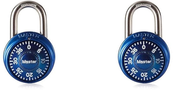 Combinazione di sicurezza con combinazione preimpostata, colore casuale, 5,7 x 4 x 2,5 cm (confezione da 2)