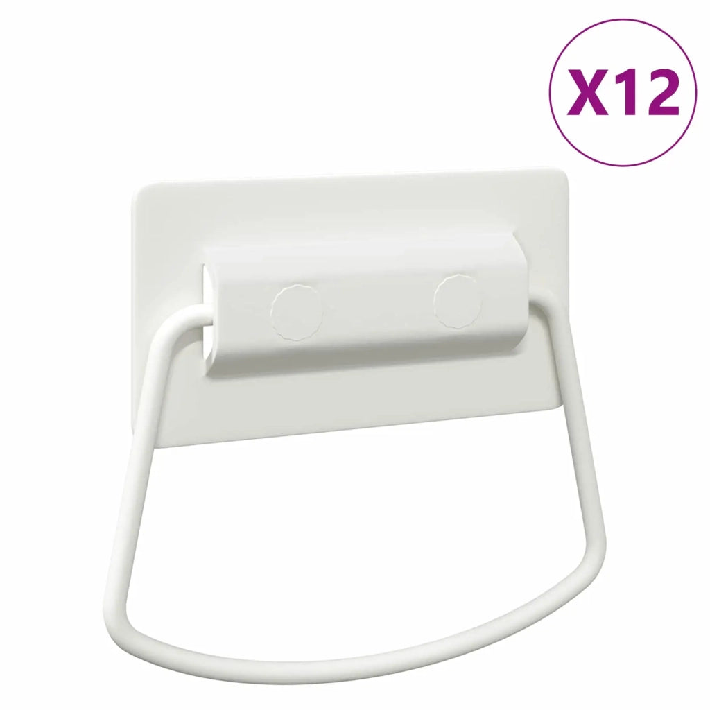 Maniglie per Armadi 12 pz Bianco 85 x 45 mm Metallo CFW4791298