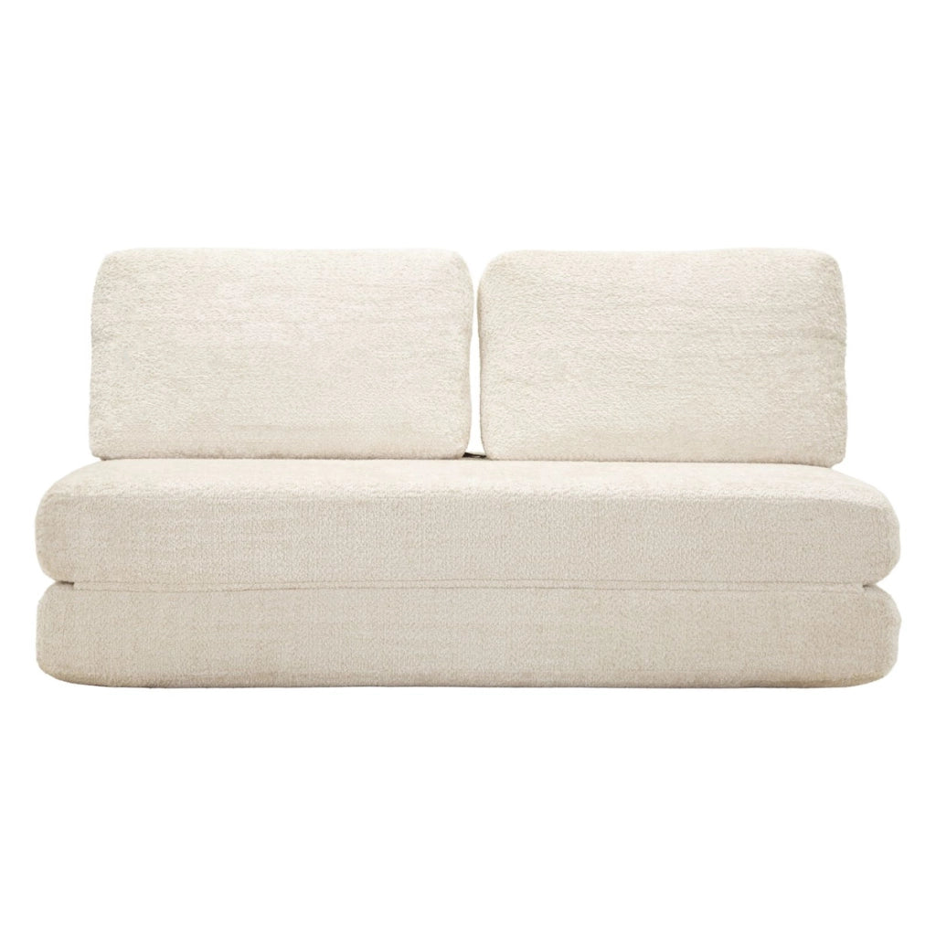 Divano Letto VKH1112, Bianco, Spugna, 150x100x80 cm