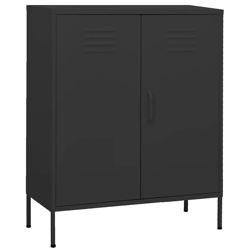 Robusto e pratico mobile contenitore con ripiani regolabili 80 x 35 x 101,5 cm acciaio antracite 02_0046859