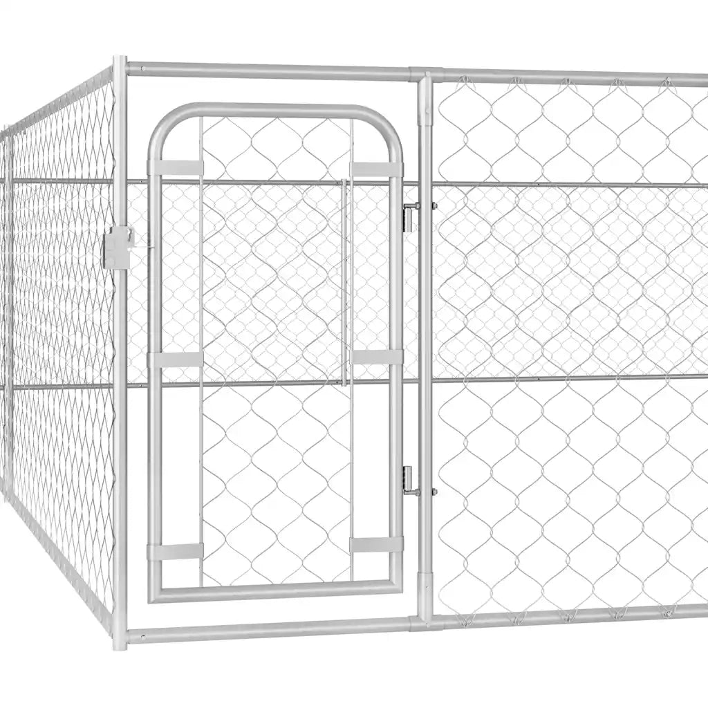 Canile da Esterno in Acciaio Zincato 6x6x1 m cod mxl 59360