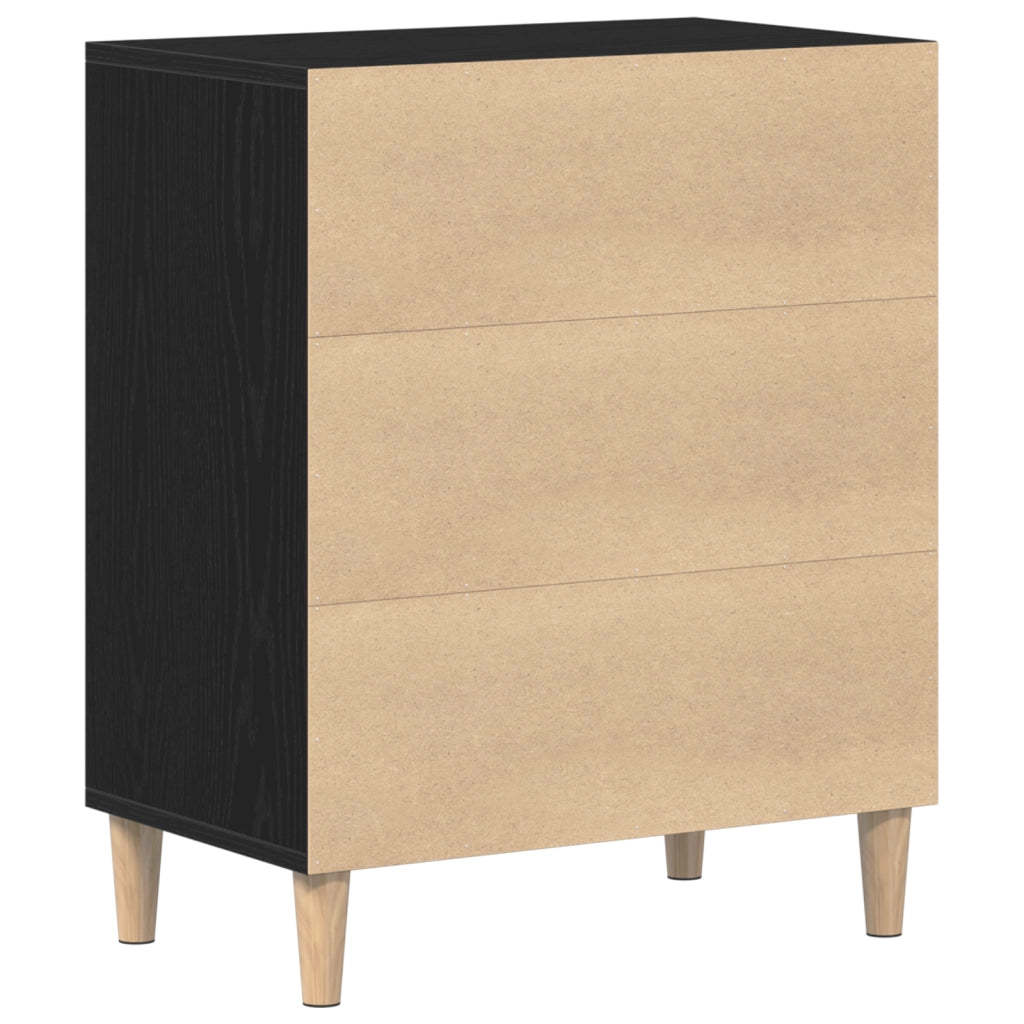 Sideboard  in Rovere Nero 57x35x70 cm in Legno ingegnerizzato