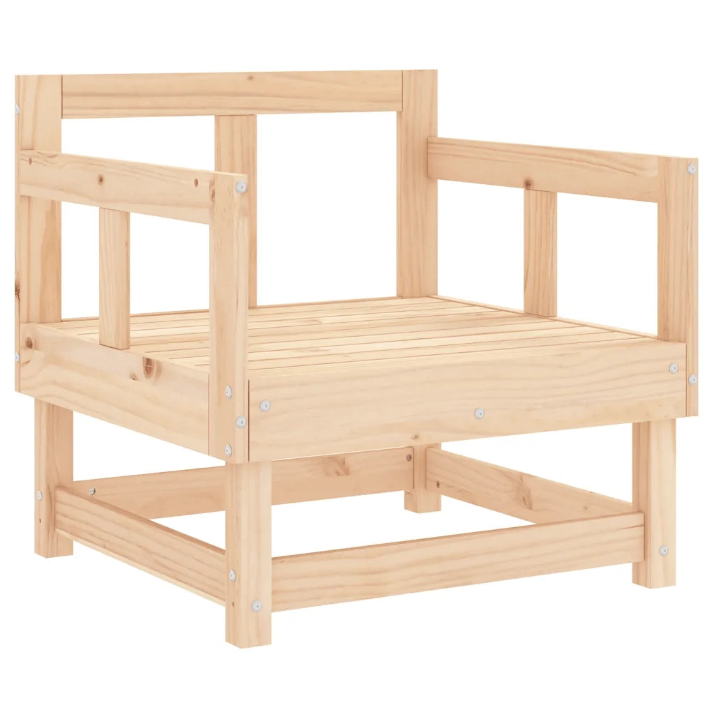 Sedia da patio-Sedie da Giardino con Cuscini 2 pz Legno Massello di Pino 198142