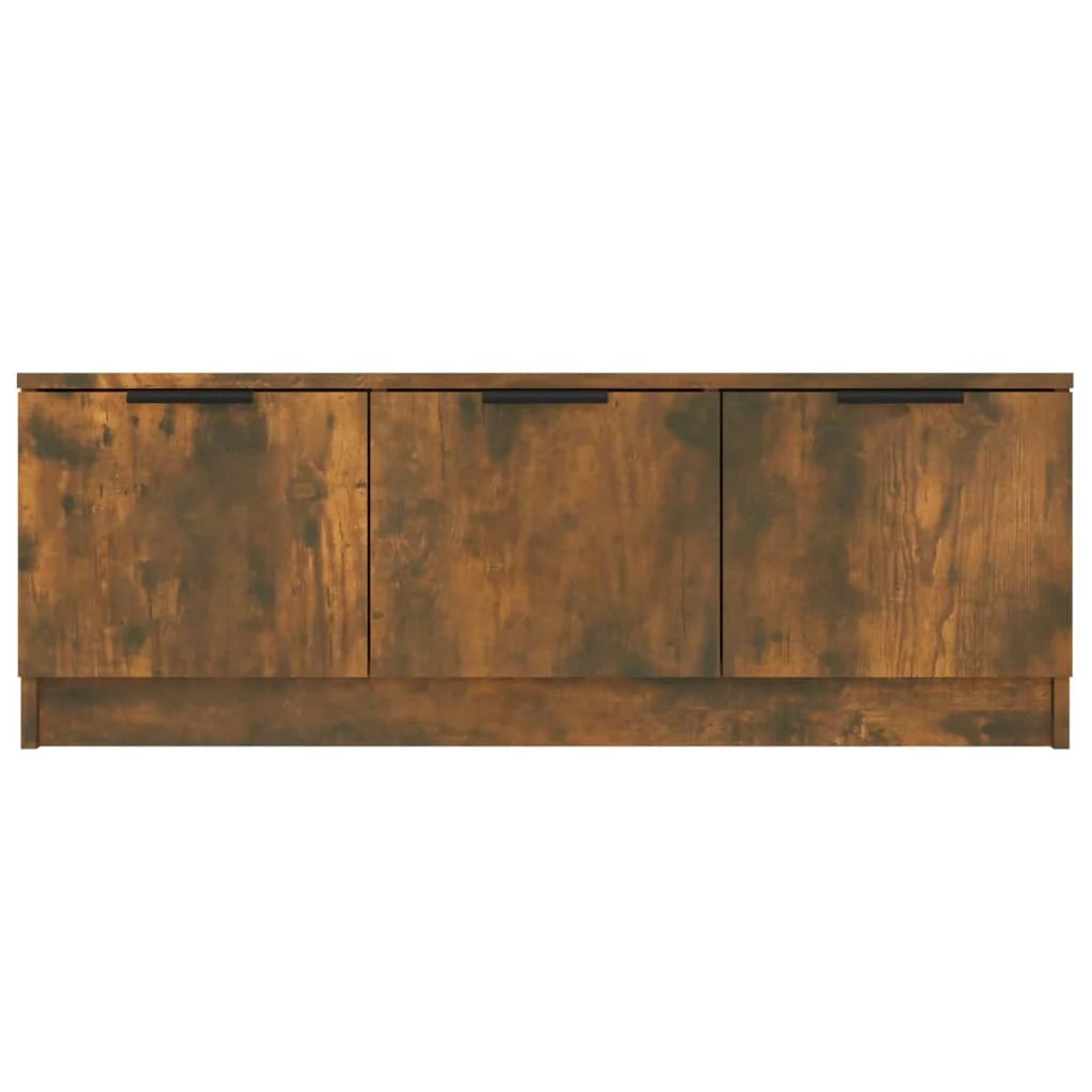 Mobile TV multimediale mensola TV credenza TV sala da pranzo soggiorno camera da letto rovere affumicato 102 x 35 x 36,5 cm legno ingegnerizzato marrone 02_0027287