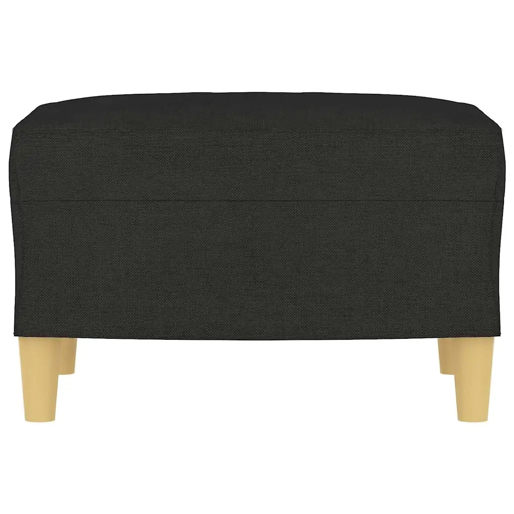Poggiapiedi Nero 60x50x41 cm in Tessuto 349267