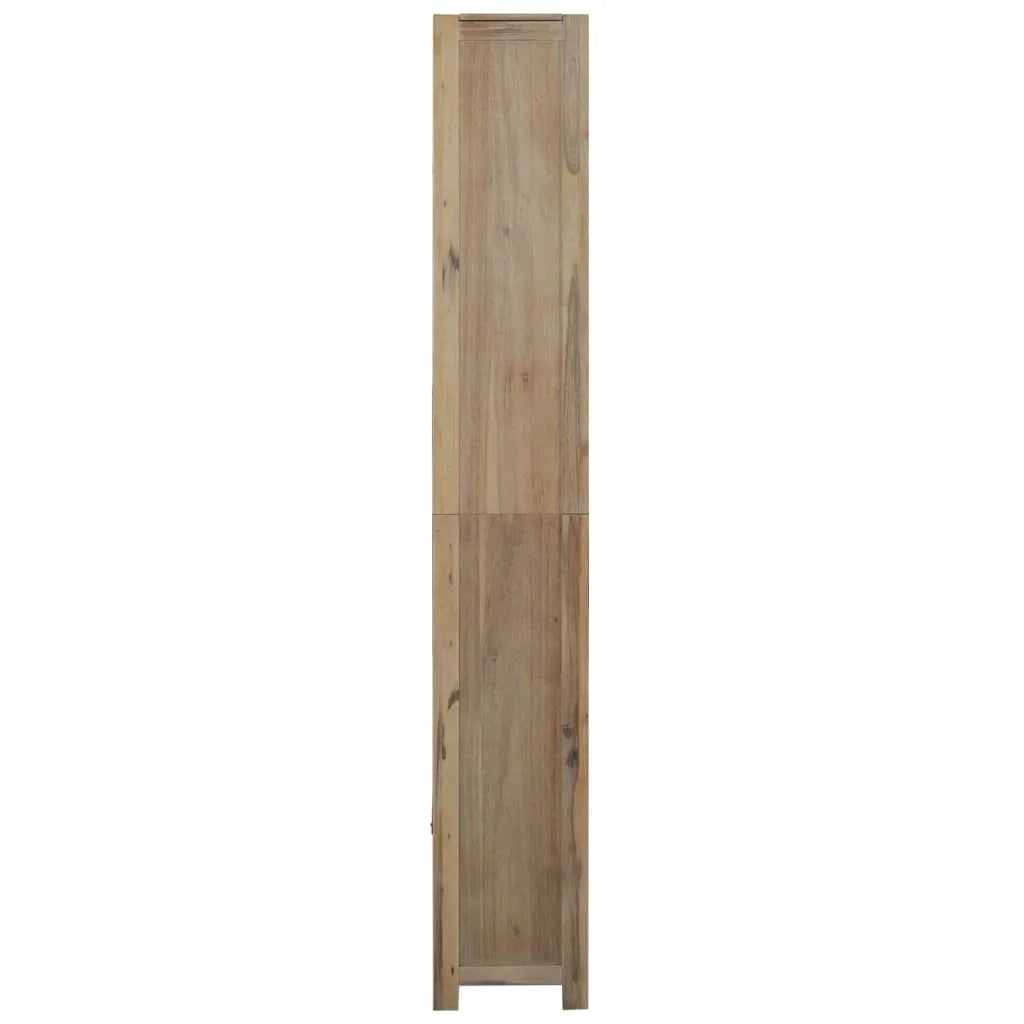 Libreria a 7 Ripiani 80x30x200 cm in Legno Massello di Acacia cod mxl 11891