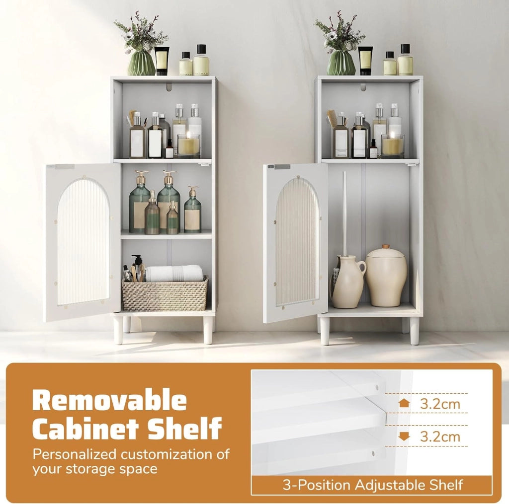 Armadietto da bagno con porta e ripiano, armadietto da bagno sottile, per piccoli spazi, soggiorno, cucina, 35 x 30 x 90 cm