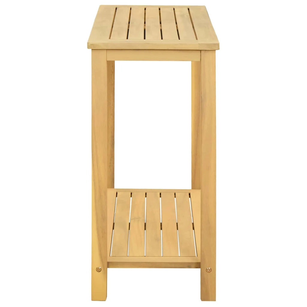 Tavolo consolle da giardino Acacia chiaro 80 x 35 x 75 cm 42026789