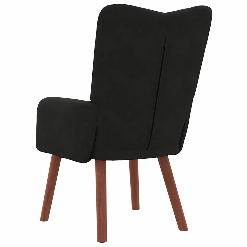 Poltrona | Sedia Relax Nero 63 x 67 x 94 cm Velluto