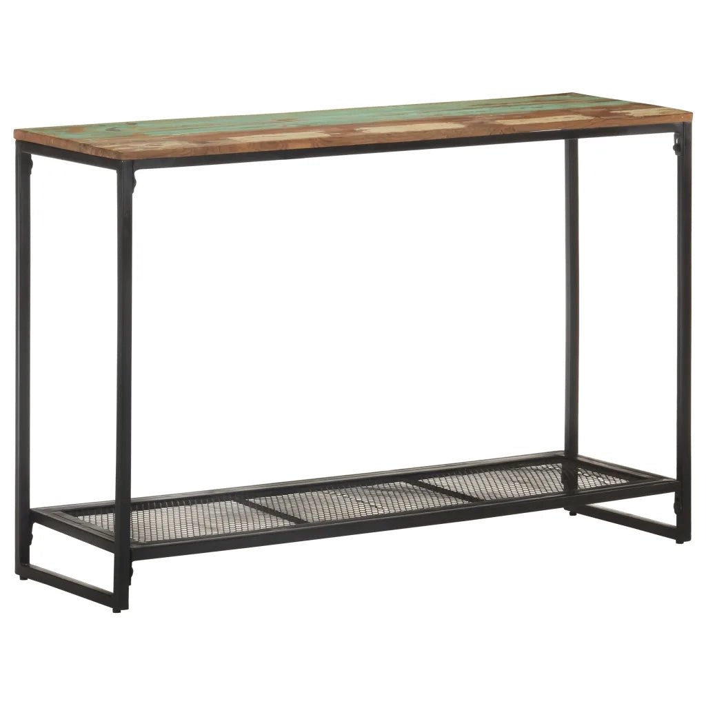 Tavolo Consolle 110x35x75 cm in Legno Massello di Recupero 320248