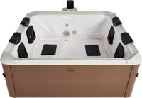 Vasca Idromassaggio Spa Oslo Amber Aero Plus Smart con Wifi per 6 Persone 180x180x65 cm in Materiale Plastico Effetto