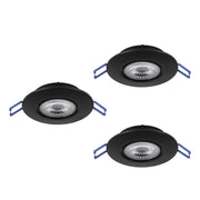Faretto Incasso Moderno Gedrez Plastiche Nere Trasparente Led 4,9W 1560Lm