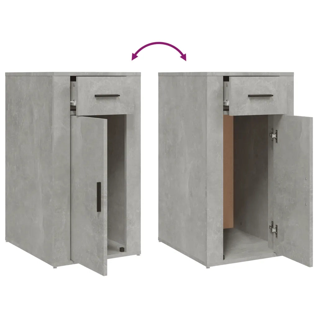 Mobile Scrivania Grigio cemento 40x49x75 cm Legno Multistrato 816796