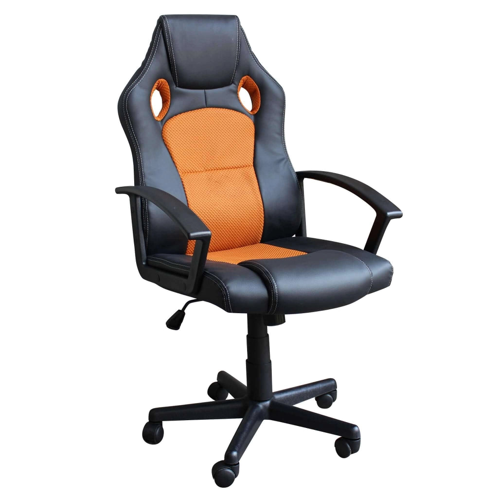 POLTRONA DA GAMING UNCHARTED ARANCIONE E NERA