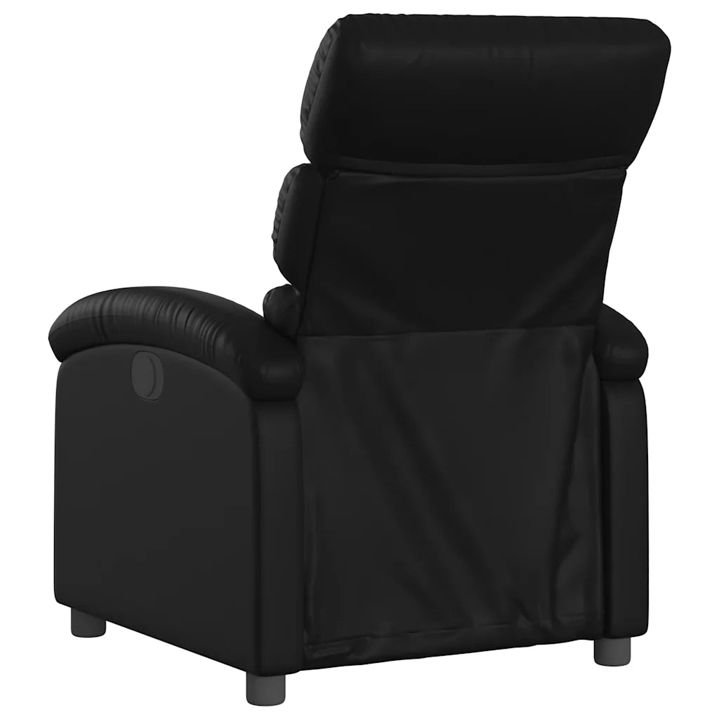 Divano Sedia-Poltrona reclinabile in Similpelle Nera 559911