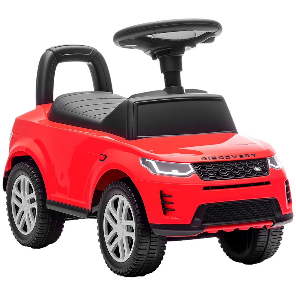 Macchina Bambini Land Rover con Clacson e Portagiochi ¨C zephmum ¨C Rosso 65.5x28x42 cm