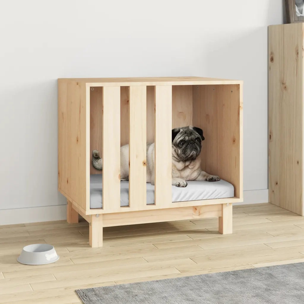 Casetta per Cani 60x45x57 cm in Legno Massello di Pino CFW9332434
