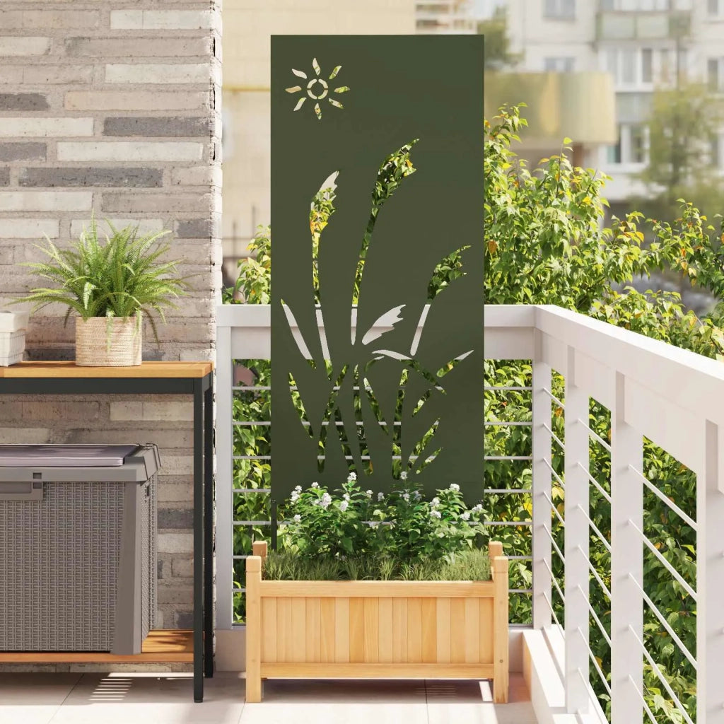 Schermo per privacy in giardino Oliver verde 50 x 140 cm 876276