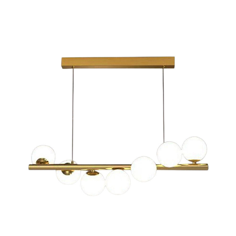 Trade Shop - Lampadario A Sospensione Da Soffitto Bronzo Decorativo Con 7 Sfere In Plastica G9 A06 -