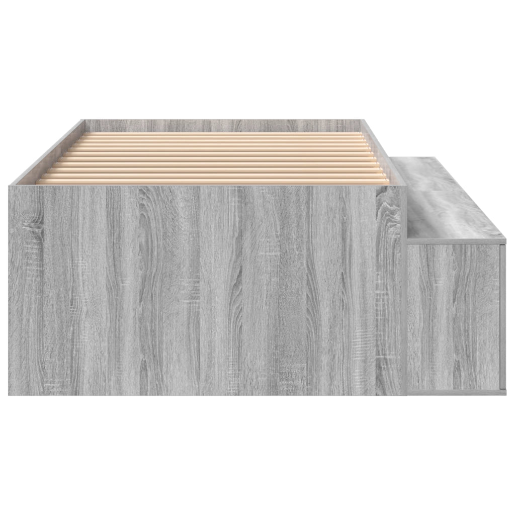 Struttura letto Grigio sonoma 90x200 cm