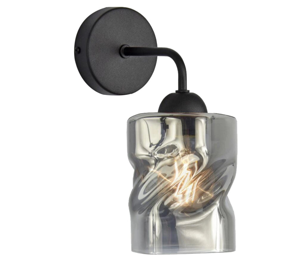 Applique da parete Candellux Felis vetro fumé E27 60W