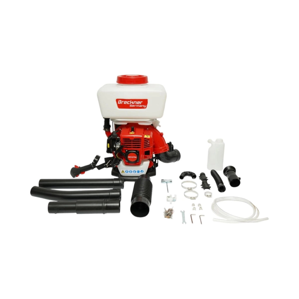 Atomizzatore benzina 14L, motore 2 tempi 2,3HP, 43cc, raggio di spruzzo 12m Breckner Germany