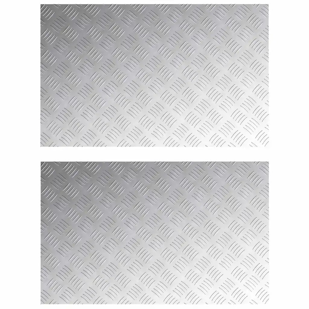 Gradini per Scale 2 pcs Argento 80 x 50 cm Alluminio 4104357