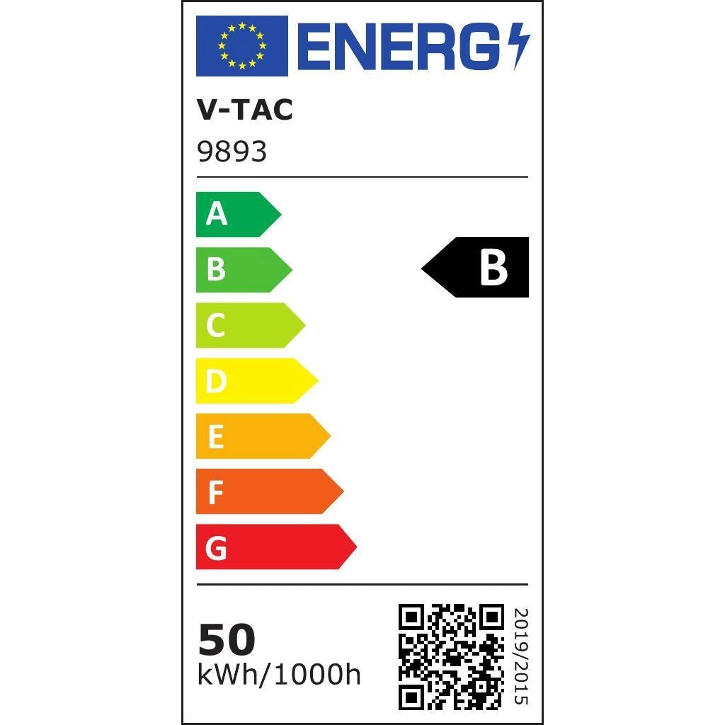 V-TAC Faro LED Esterno 50W 185lm/W 9250lm 6500K Nero