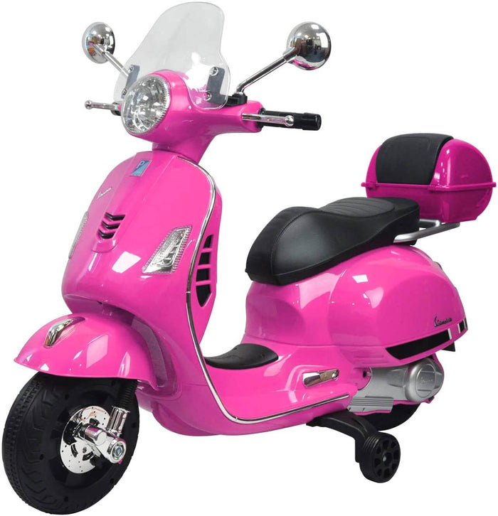 Piaggio Vespa GTS Elettrica 12V con Bauletto per Bambini Rosa