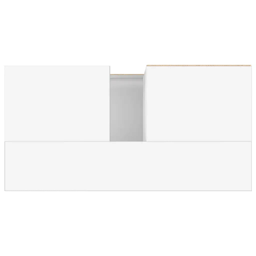 Armadietto da Bagno Bianco 65x33x60 cm in Legno Multistrato 831604
