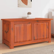 Cassapanca con Coperchio-Baule-Armadietto contenitore Marrone in Legno Massello di Acacia 379397