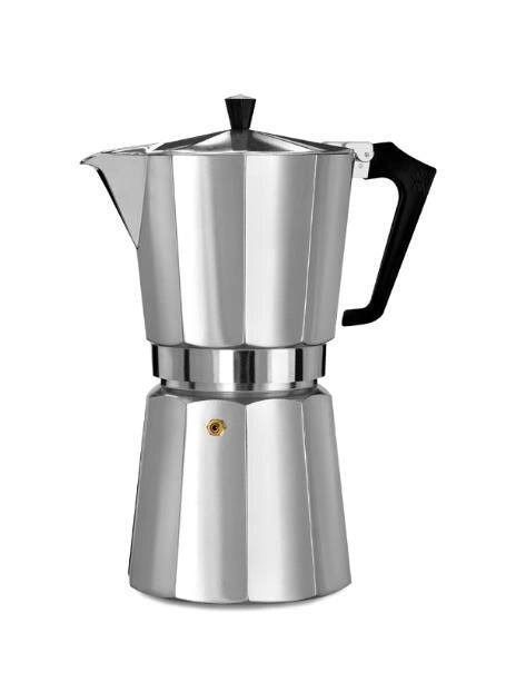 Pezzetti Italexpress Caffettiera Moka 6 Tazze 0,3 L Alluminio colore Nero
