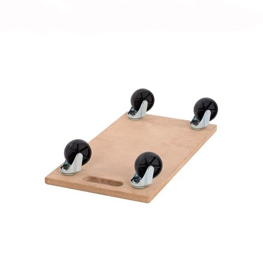 CARRELLO TRASPORTO MOBILI CON RUOTE BASE DI LEGNO PIATTA PORTATA 200KG 58x29,5cm KREATOR