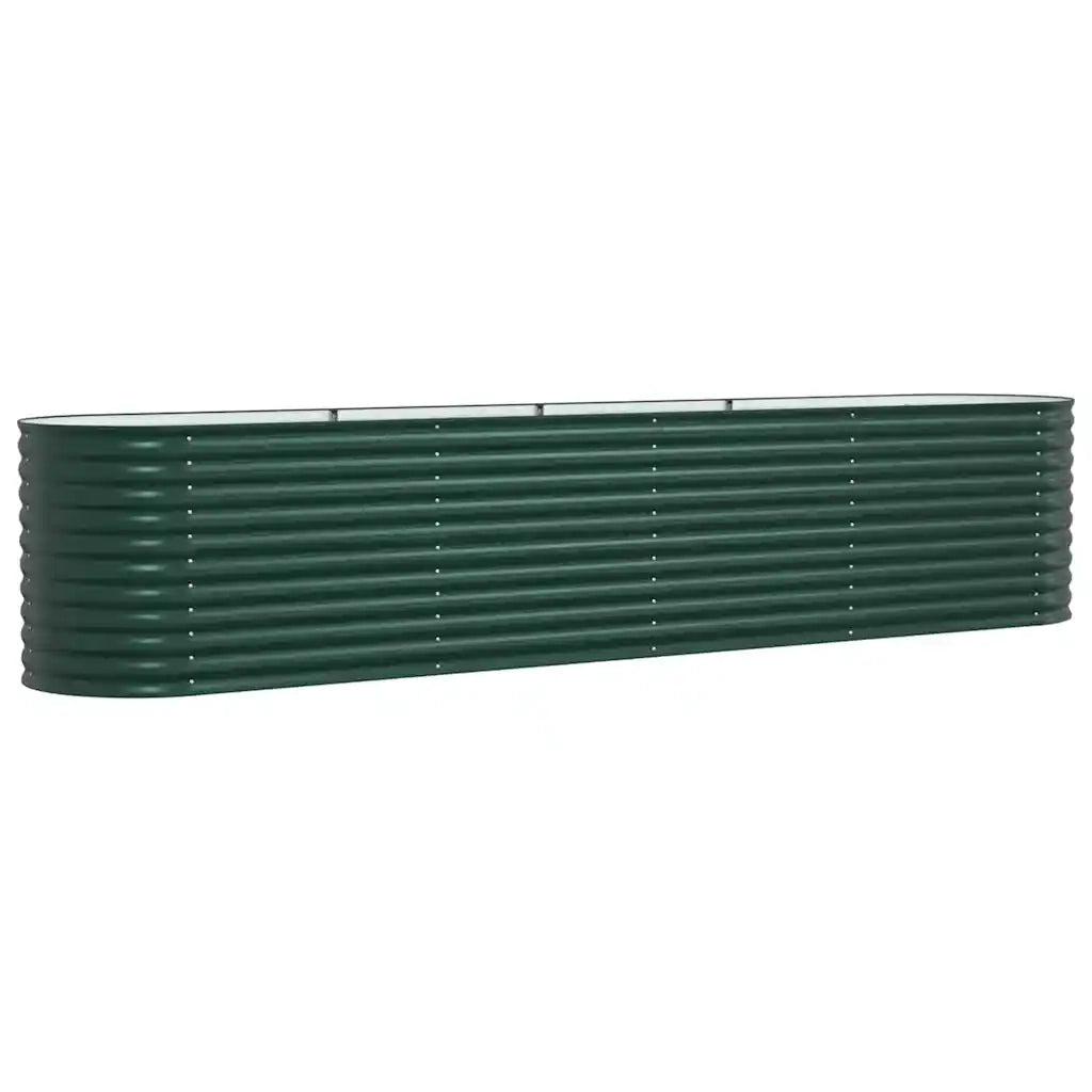 Letto Rialzato Verde 400 x 80 x 81 cm Acciaio 42008122
