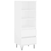 Credenza | Madia | Buffet da pranzo | Armadio da pranzo Bianco 40x36x110 cm in Legno Multistrato