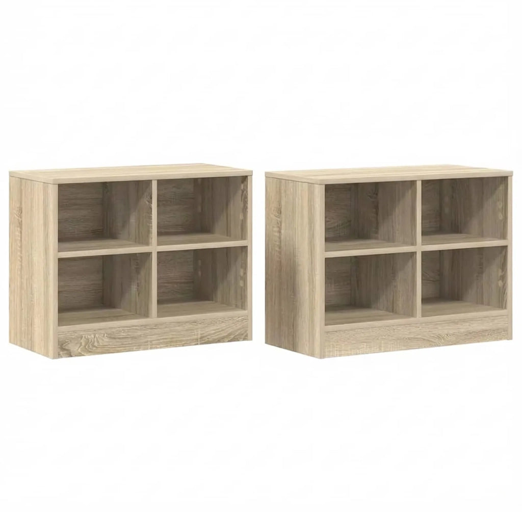 Armadietto per letto 2 pz Rovere Sonoma 66 x 33 x 48 cm CFW2324465