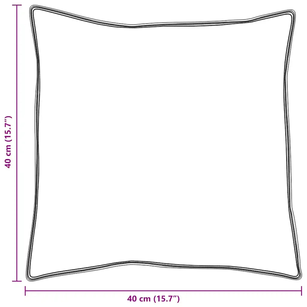 Cuscino con cuscino 2 pz Bianco 40 x 40 cm Piuma CFW3498487