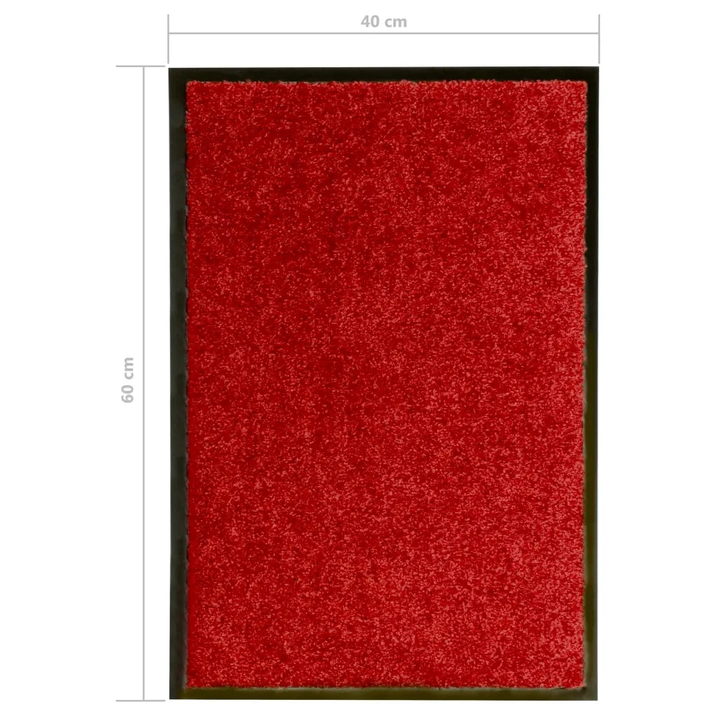 Zerbino | Tappetino Lavabile Rosso 40x60 cm