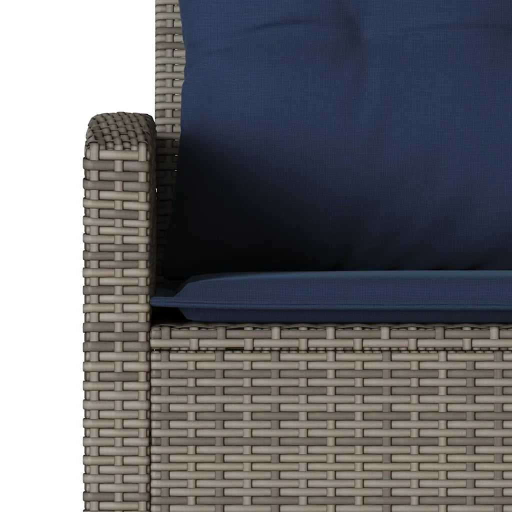 Set Divani da Giardino 6 pz con Cuscini a Forma di L Polyrattan 3213544