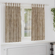 Tende in Velluto con tende 2 pcs Champagne 175 x 140 cm Velluto 4107744