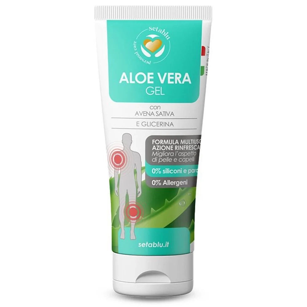 Trade Shop - Crema Gel Aloe Vera Corpo Formula Multiuso Azione Rinfrescante Pelle Capelli 100ml 025704 -