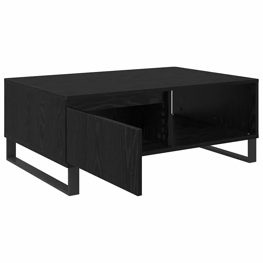 Tavolino da salotto Rovere Nero 90 x 60 x 35 cm
