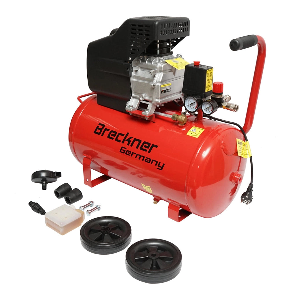 Compressore d'aria volume 50L potenza 1,5kW/2CP pressione massima 8 Bar, volume aria aspirata 184L Breckner Germany